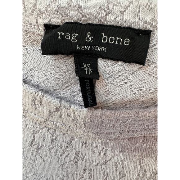 RAG & BONE Women's Lilac Gemma Floral Jacquard Tee Size XS - Picture 4 of 5